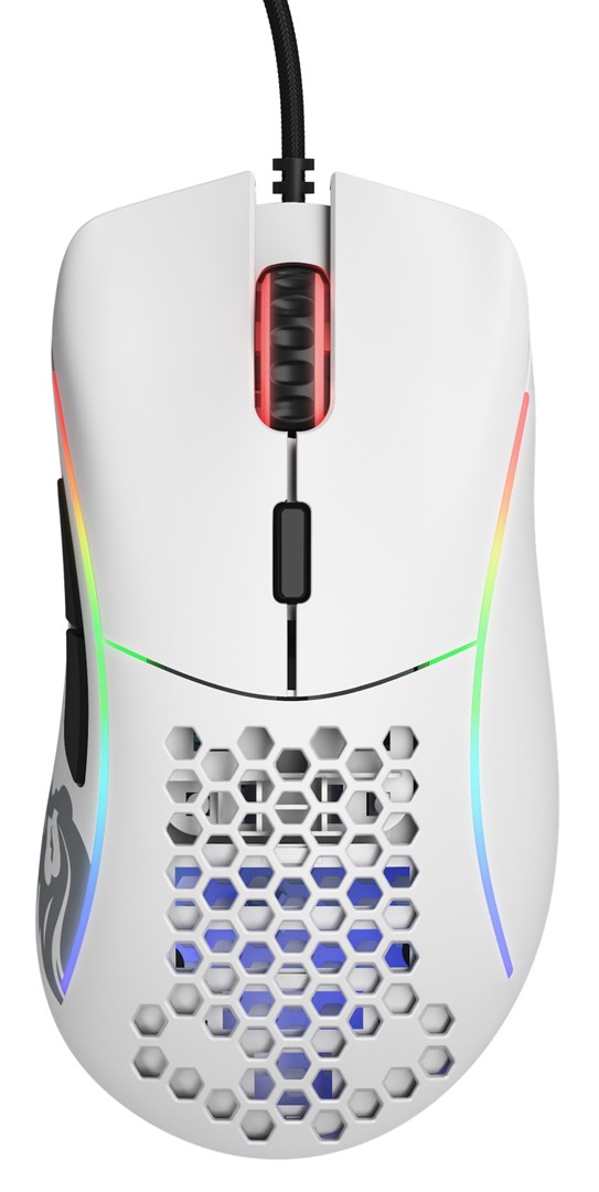 GLORIOUS MYSZ PC RACE MODEL D GAMING WHITE MATOWA