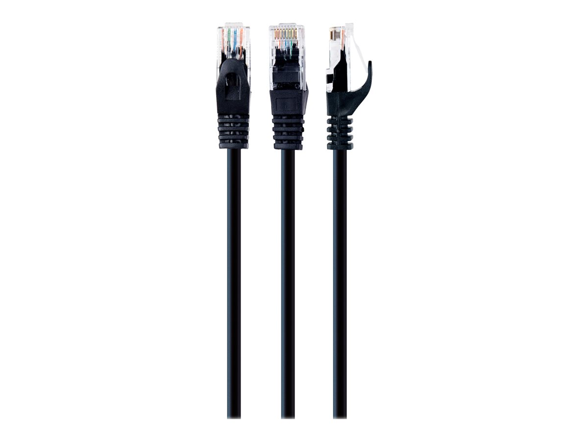 Patch cord Kat.6 UTP 1m czarny