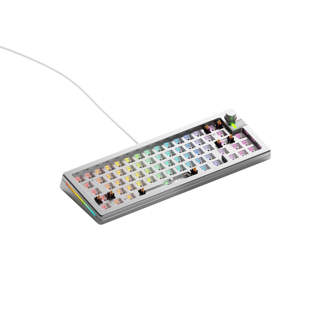 Glorious Gaming GLO-KB-GMMK3-PRO-65-BB-W-SIL-US klawiatura
