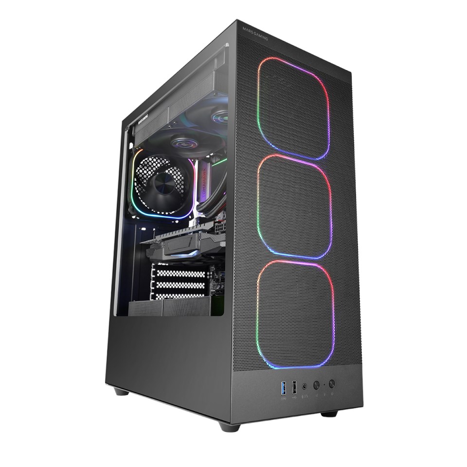 TACENS MARS MC-NEBULA 4x120mm ARGB ATX- obudowa