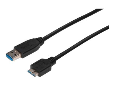DIGITUS Kabel USB A/microUSB B M/M czarny 1m USB 3.1 Gen.1 SuperSpeed 5Gbps