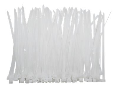 QOLTEC 52242 Opaski zaciskowe trytytki 4.8x160mm Nylon UV Białe