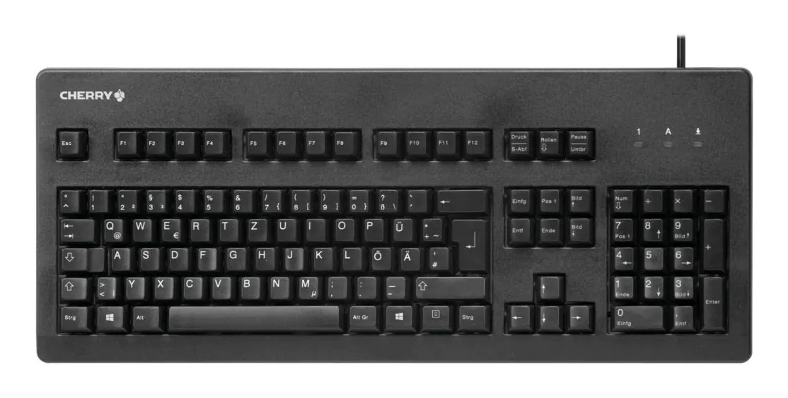 Cherry Classic Line G80-3000 - Klawiatura - PS/2, USB - 105 - Niemiecki (G80-3000LPCDE-2)