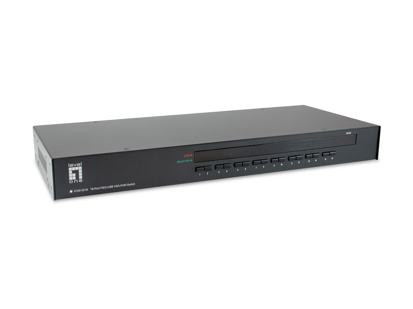 Przełącznik KVM PS/2-USB VGA (16-portowy)