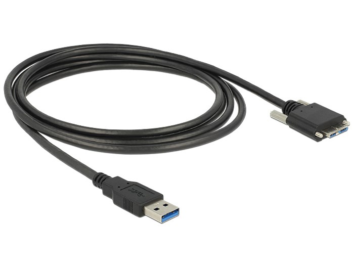 DeLOCK 83599 kabel USB USB 3.2 Gen 1 (3.1 Gen 1) 3 m USB A Micro-USB B 5 Gbit/s Czarny