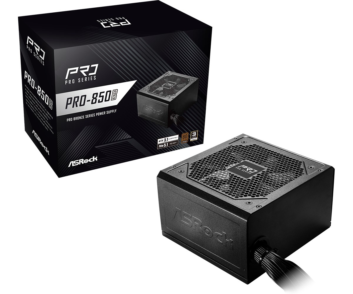 Zasilacz ASRock PRO-850B 850W 80 PLUS Bronze