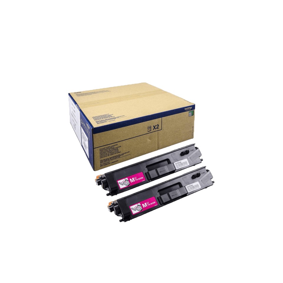 Brother TN-900MTWIN kaseta z tonerem 2 szt. Oryginalny Purpurowy