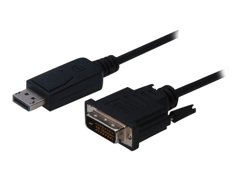 DIGITUS DisplayPort adapter cable DP - DVI 24+1 M/M 2.0m w/interlock DP 1.1a compatible CE bl