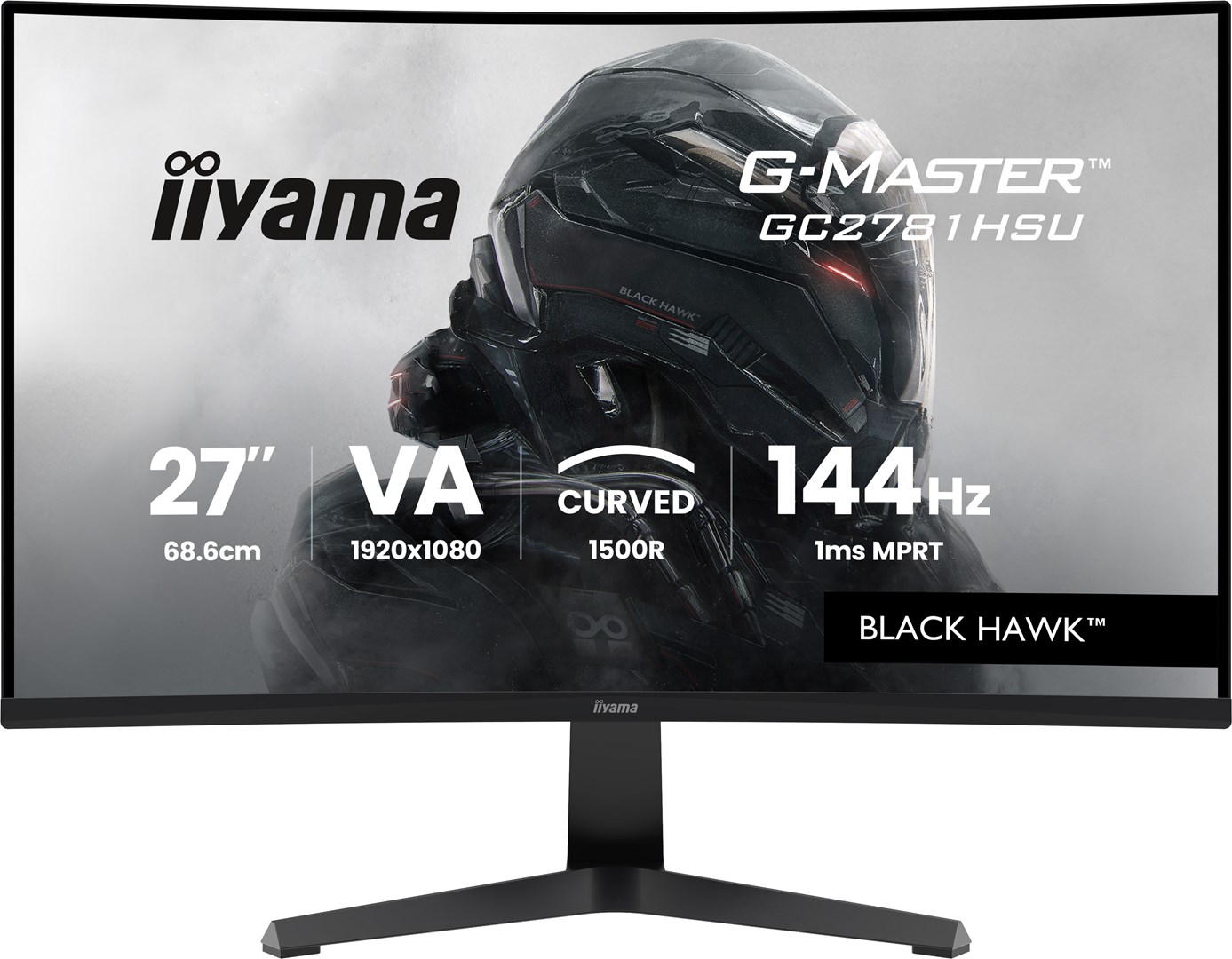 iiyama G-MASTER GC2781HSU-B1 27" 144H monitor komputerowy 68,6 cm (27") 1920 x 1080 px Czarny