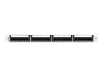 LANBERG patch panel 24 port 1U cat.6A UTP grey