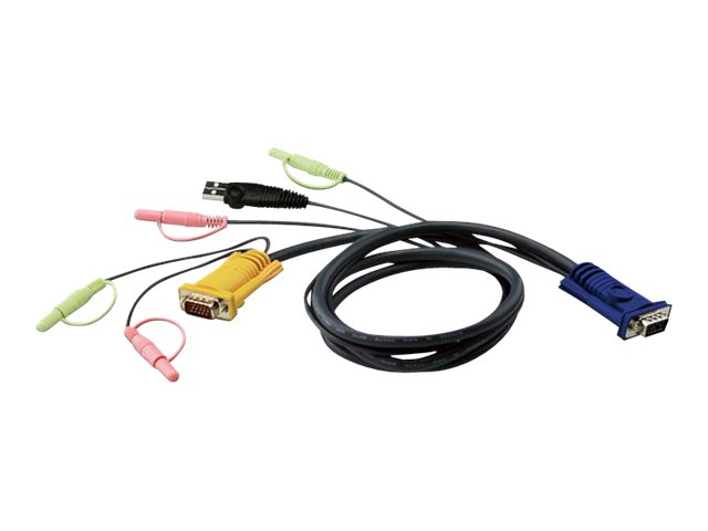 ATEN 2L-5305U ATEN kabel HD15 - SVGA + mysz + klawUSB + Audio 5.0m
