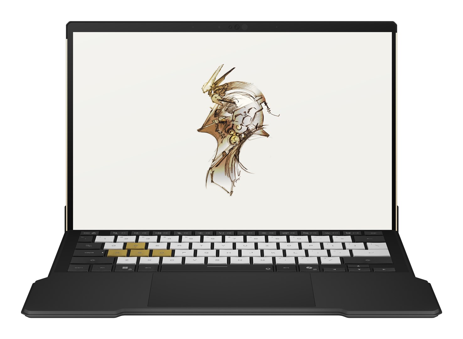 ASUS ROG Flow Z13-KJP GZ302EAC-RU178W AMD Ryzen AI Max+ 395 Hybryda (2w1) 34 cm (13.4") Ekran dotykowy WQXGA 128 GB LPDDR5x-SDRAM 1 TB SSD Wi-Fi 7 (802.11be) Windows 11 Home Niemiecki Czarny, Biały, Złoto