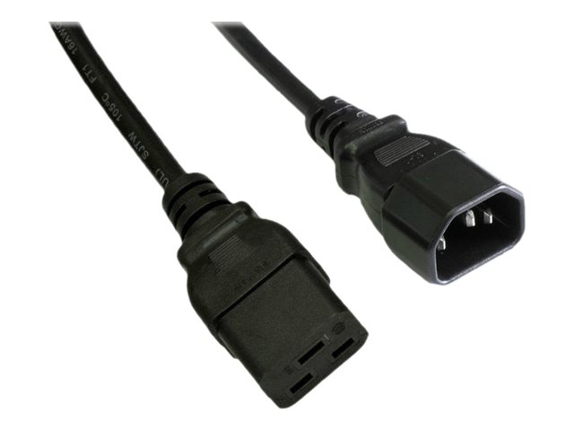 AKYGA Kabel zasilający serwerowy AK-UP-02 przedłużacz IEC C19 / C14 250V/50Hz 1.8m