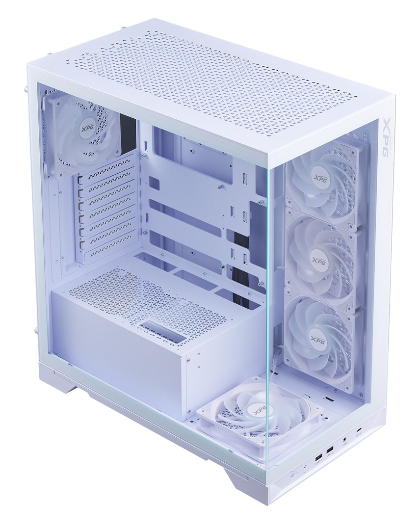 XPG Invader X BTF Midi Tower Biały