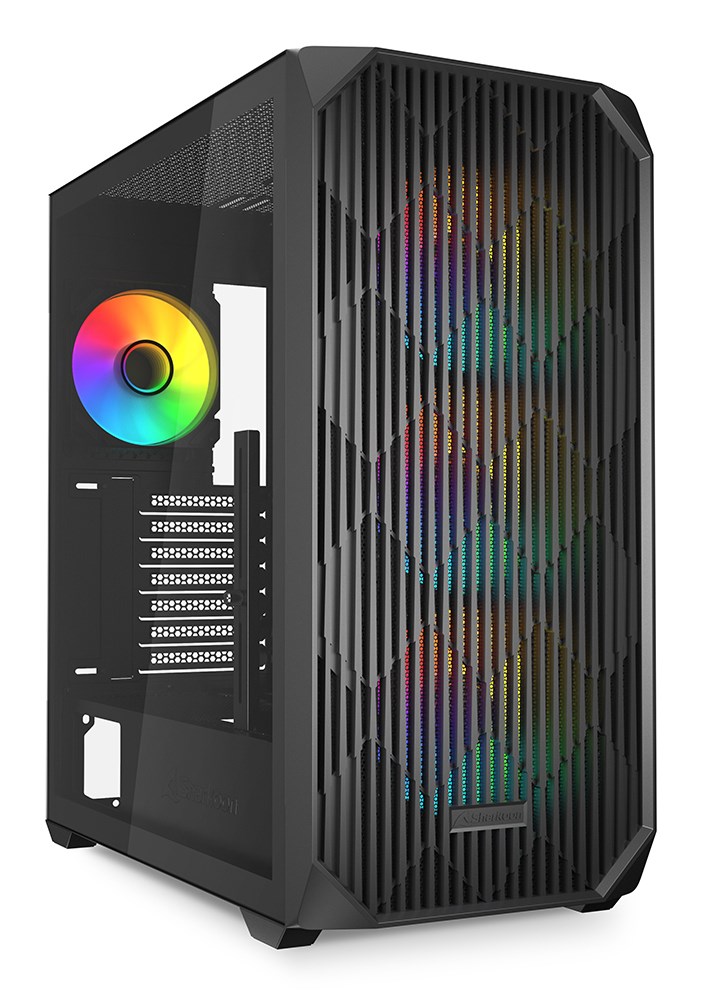 Obudowa komputerowa Sharkoon AK3 RGB Czarne Szkło Hartowane