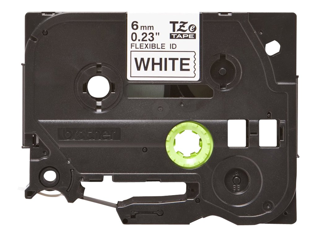 BROTHER TZEFX211 Taśma Brother 6mm BLACK ON WHITE FLEXIBLE ID