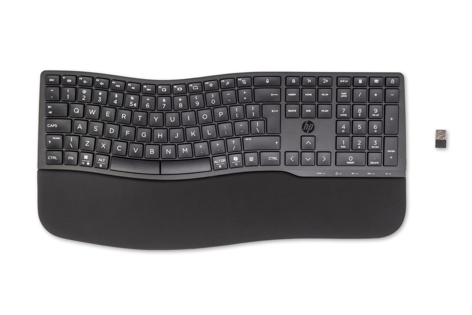 Klawiatura HP 680 Comfort Dual-Mode Keyboard Wireless/Bluetooth Black bezprzewodowa czarna 8T6L8AA