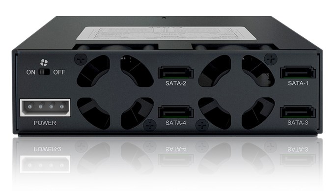 Panel nośny Icy Dock MB994SP-4SB-1, 13.3 cm (5.25"), 2.5", Aluminium, Metal, CE, REACH
