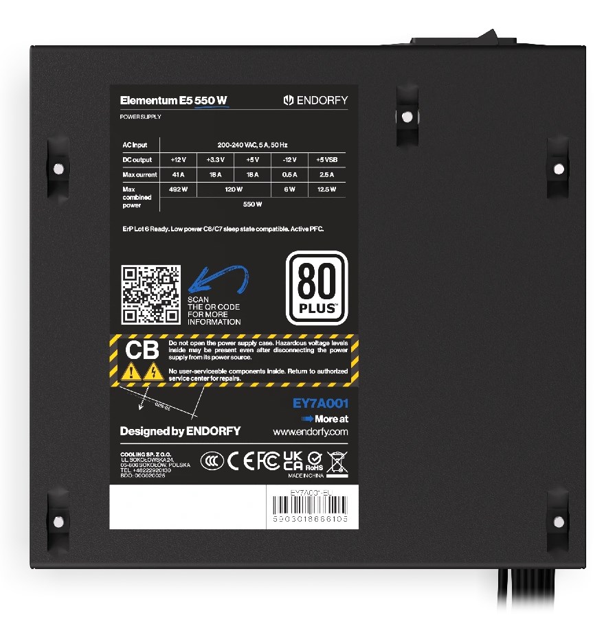 Zasilacz ENDORFY Elementum E5 450W (EY7A002)