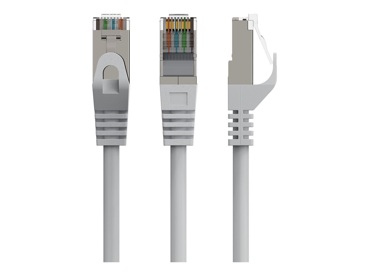 Patch cord kat.6A S/FTP LSZH 15m szary