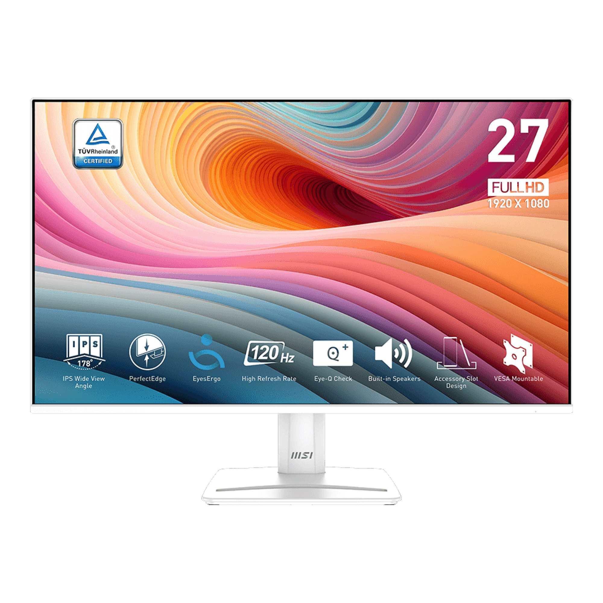 Monitor MSI 27" PRO MP275W E2 IPS FHD 120Hz HDMI DP VGA głośniki