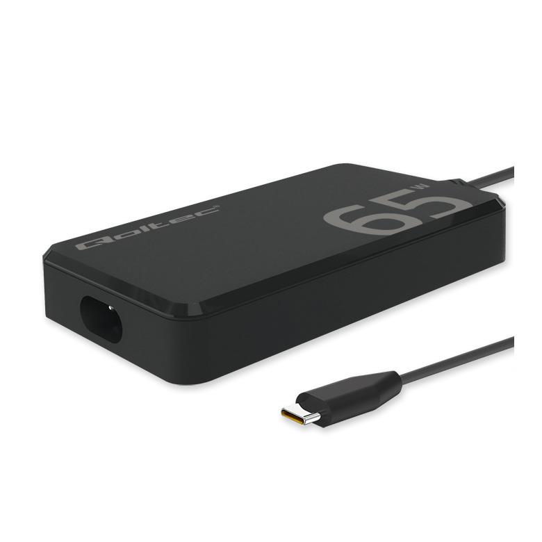 Ładowarka sieciowa 65W GaN Super Fast SLIM | PD | 5-20V | 3.25A |USB-C 3.1 | Laptop | MacBook | Smartfon | +kabel