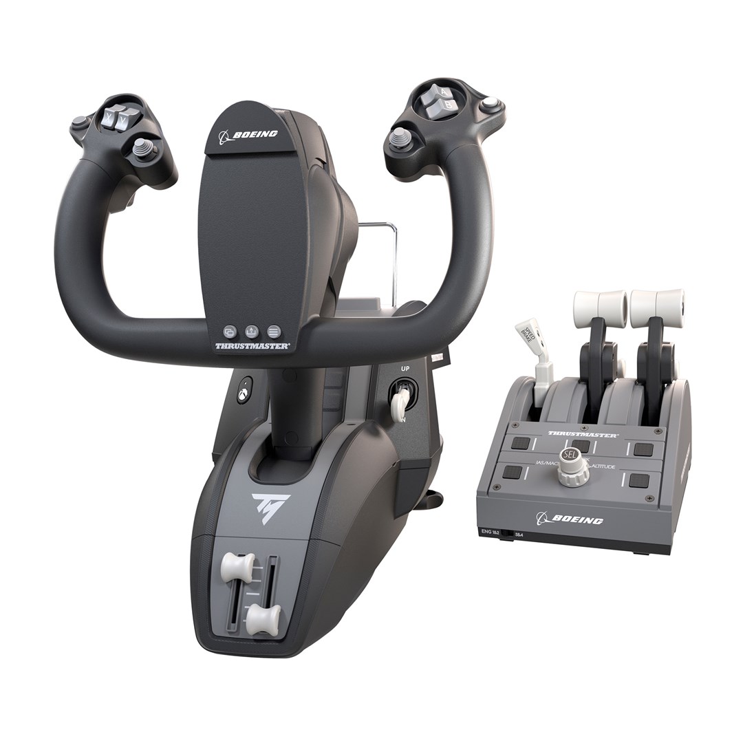 Thrustmaster TCA Yoke Pack Boeing Edition Czarny, Szary USB Fightstick PC, Xbox, Xbox One, Xbox One S, Xbox One X, Xbox Series S, Xbox Series X