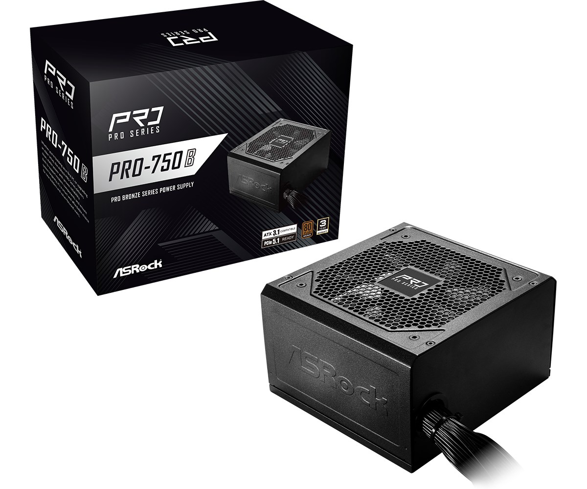 Zasilacz ASRock PRO-750B 750W 80 PLUS Bronze