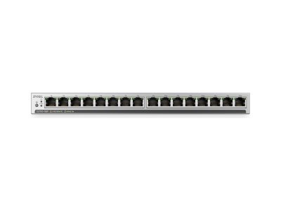 Switch Zyxel GS1100-16EP-EU0101F 16p PoE 135W (PoE+:16;) Unmanaged, Fanless, Slim