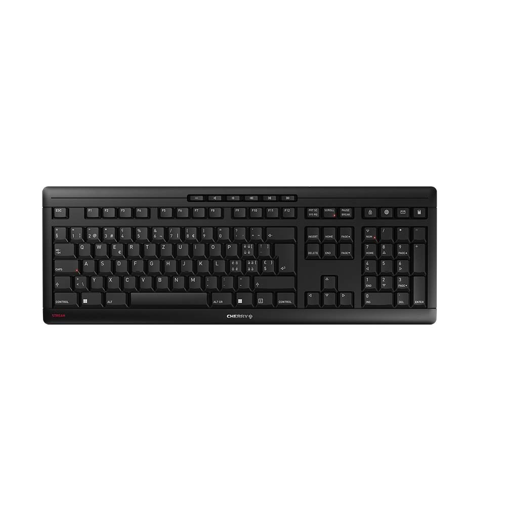 Klawiatura CHERRY TAS STREAM KEYBOARD Bezprzewodowy układ CH