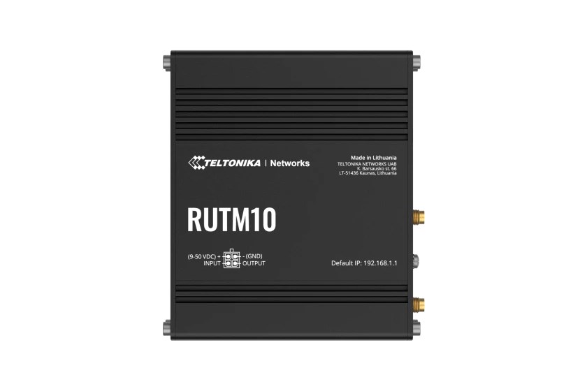 Router Teltonika RUTM10 przemysłowy (RUTM10000000) Gigabit Ethernet Dual-band (2.4 GHz/5 GHz) Czarny