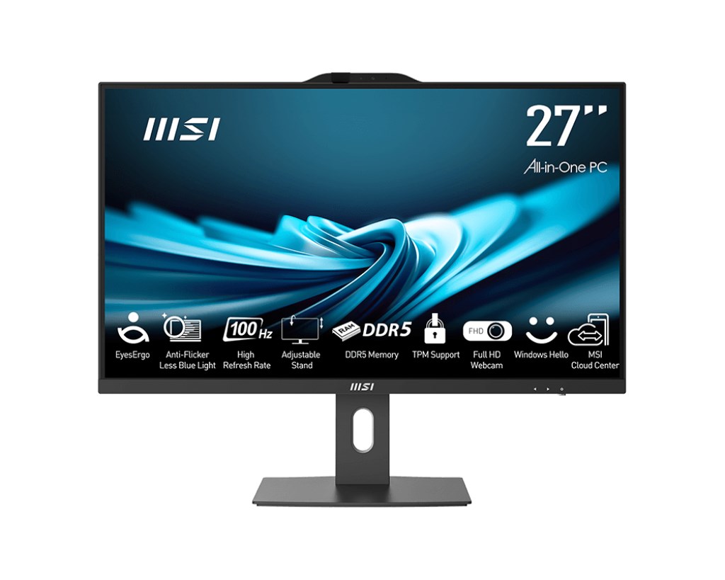 Komputer AiO MSI PRO AP272P 14M-496EU 27"FHD/i5-14400/16GB/SSD512GB/UHD730/W11 PRO Black