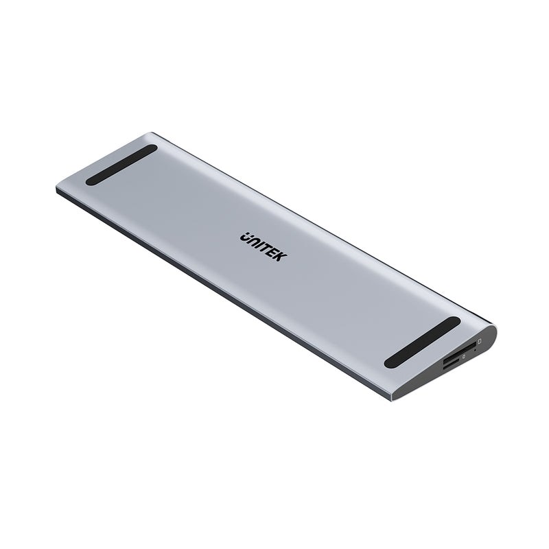 UNITEK STACJA DOKUJĄCA KVM 2X HDMI, 1X DP 4K, USBC, MST, HDMI 2.0 Z PODSTAWKĄ