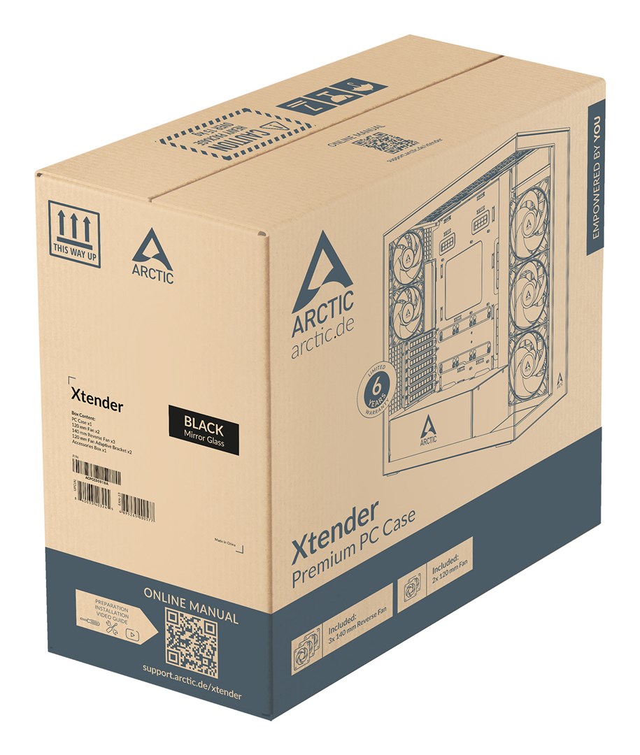 Obudowa CASE MIDITOWER EATX W/O PSU/XTENDERVG B ACPCC00019A ARCTIC