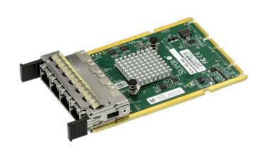 Supermicro AIOM Quad-Port 1GbE RJ45, based on i350-AM4 w/ 0.5U