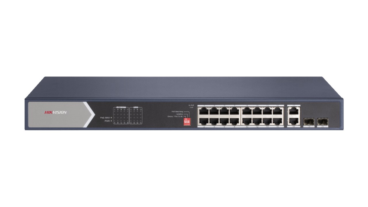 Switch PoE Hikvision DS-3E0520HP-E 16p Gigabit Ethernet (10/100/1000)