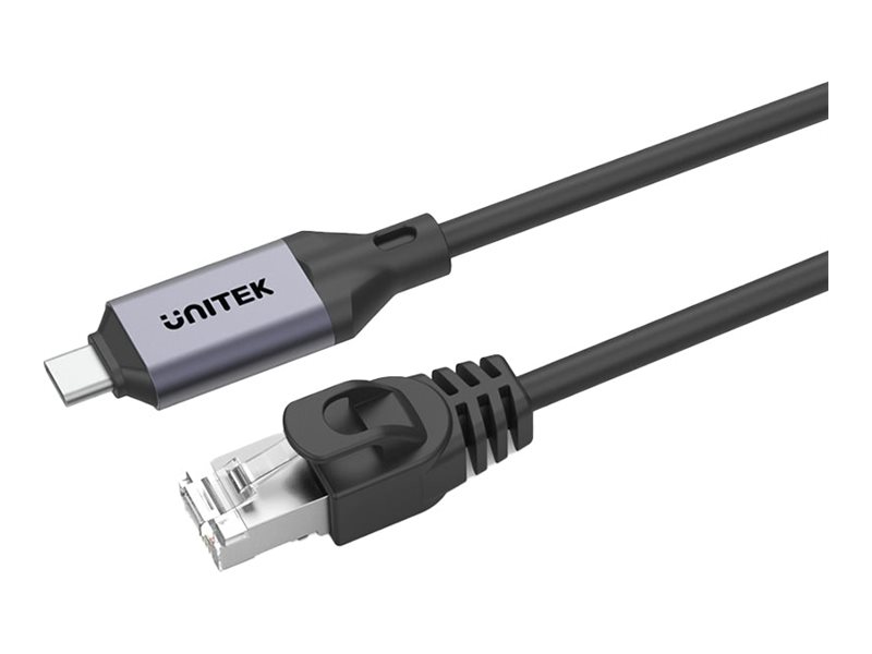 UNITEK C18148AGY01-1M Kabel sieciowy USB-C na RJ45 Ethernet LAN 1m szary