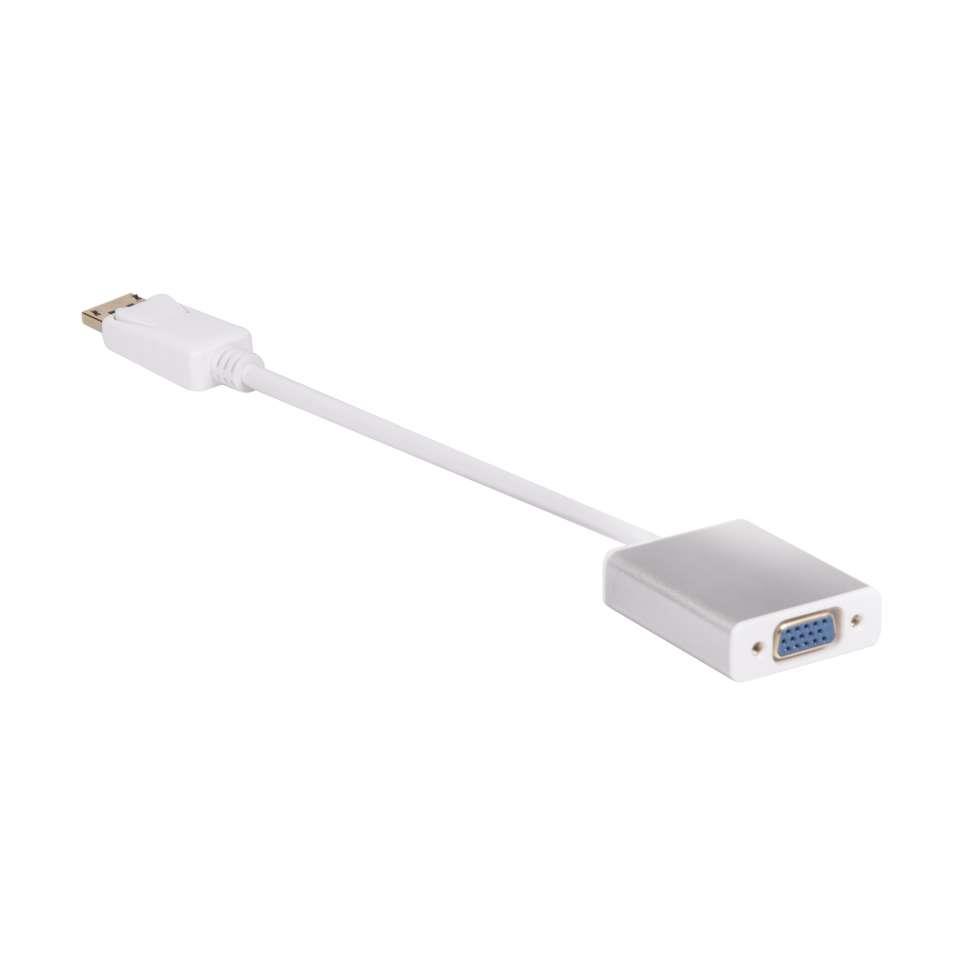 Club3D Adapter DisplayPort > VGA aktiv St/Bu weiß Polybeutel