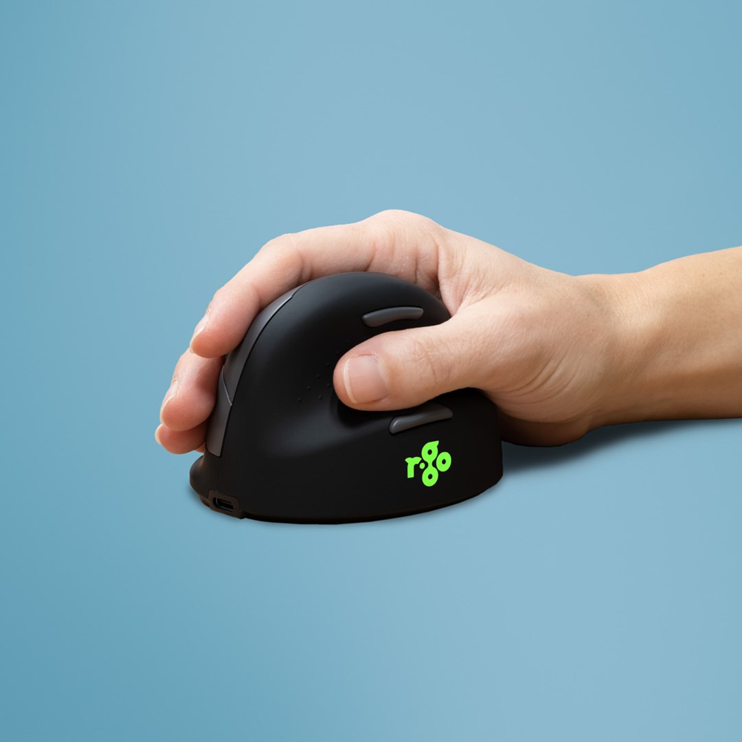 Ergonomiczna mysz R-Go Maus HE ergonomisch rechts Bluetooth mittel schwarz/sil retail