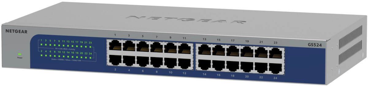 Switch Netgear GS524-300EUS 24p Unmanaged Gigabit