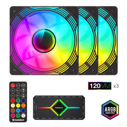 Gamemax Case Fan | KF300 BK | Black