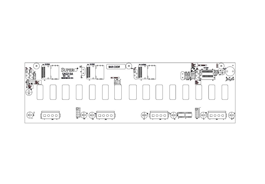 Supermicro SAS213 Backplane for 2U, x16 2.5' HDD, iPass connector