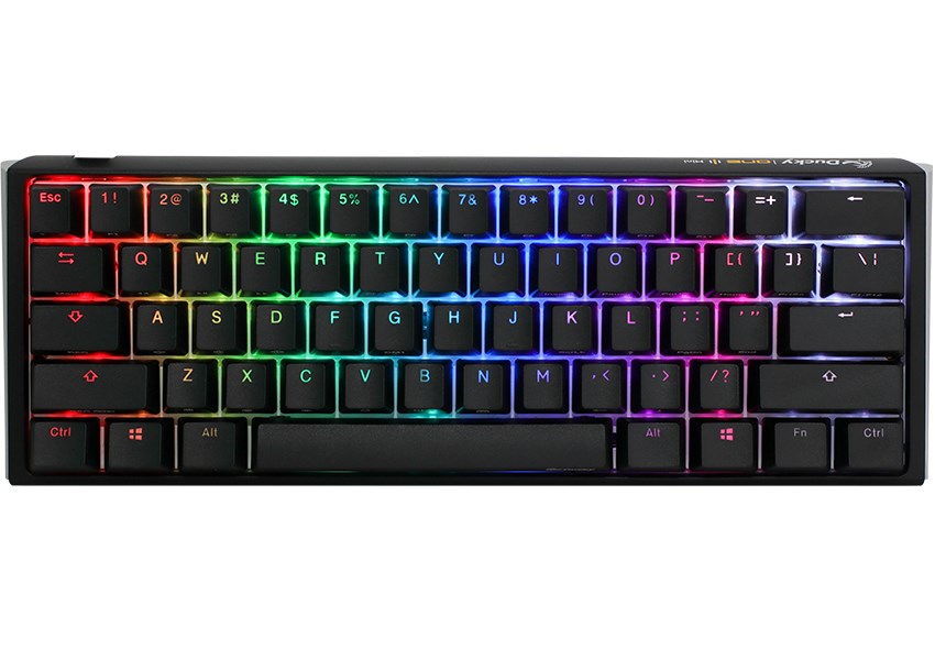 Ducky One 3 Classic Mini klawiatura Gaming USB Niemiecki Czarny, Biały
