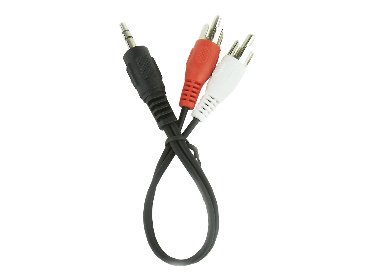 GEMBIRD CCA-458/0.2 Gembird kabel audio JACK 3,5mm M / 2x RCA (CINCH) M, 0.20M