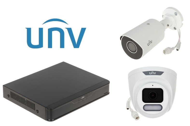 Zestaw do monitoringu KIT-NVR501-04B+IPC2128LE-ADF28KM-H+IPC3624LE-ADF28 2 kamery + rejestrator Uniview
