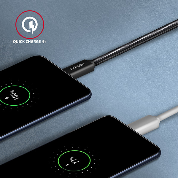 BUCM32-CM20AB Kabel USB-C - USB-C 2 m, USB 20Gbps, ładowanie PD 100W/PPS/QC4+/AFC, wideo 4K/60Hz, E-Marker, aluminiowe wtyki, w oplocie, czarny