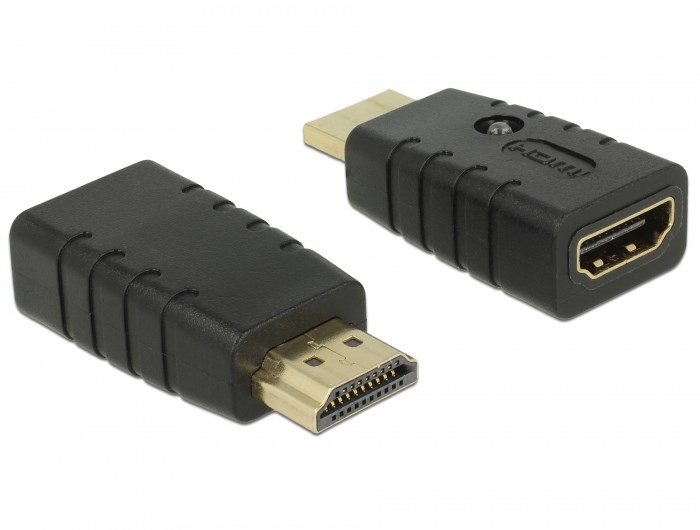 DeLOCK 63320 przejściówka do kabli 1 x HDMI-A 19 pin Czarny