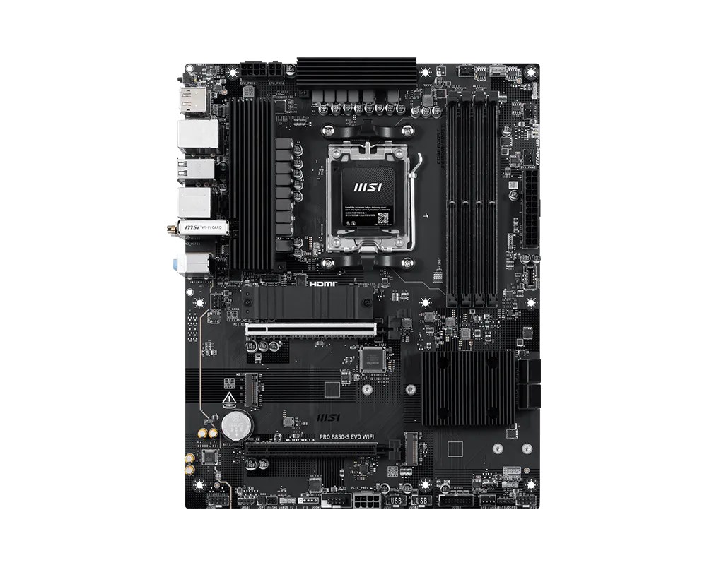 MSI PRO B850-S EVO WIFI płyta główna AMD B850 Gniazdo AM5 ATX
