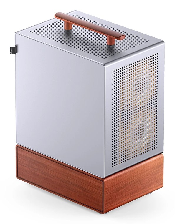 Obudowa PC Jonsbo T7, Midi-Tower, mATX, Szkło Hartowane - srebrne