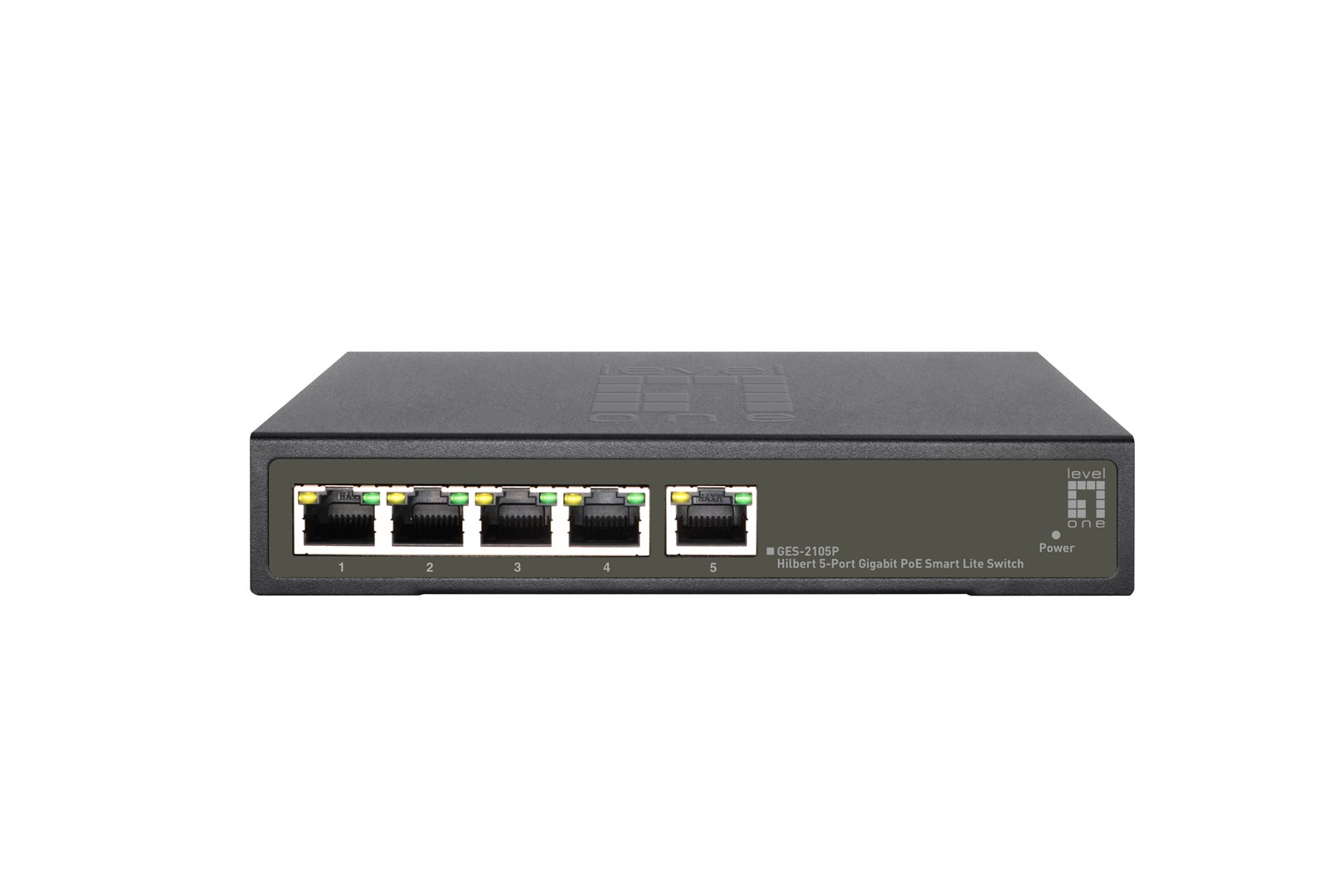 5-portowy gigabitowy przełącznik PoE Smart Lite - 802.3at/af PoE - 4 wyjścia PoE - Budżet mocy 60 W PoE (GES-2105P)
